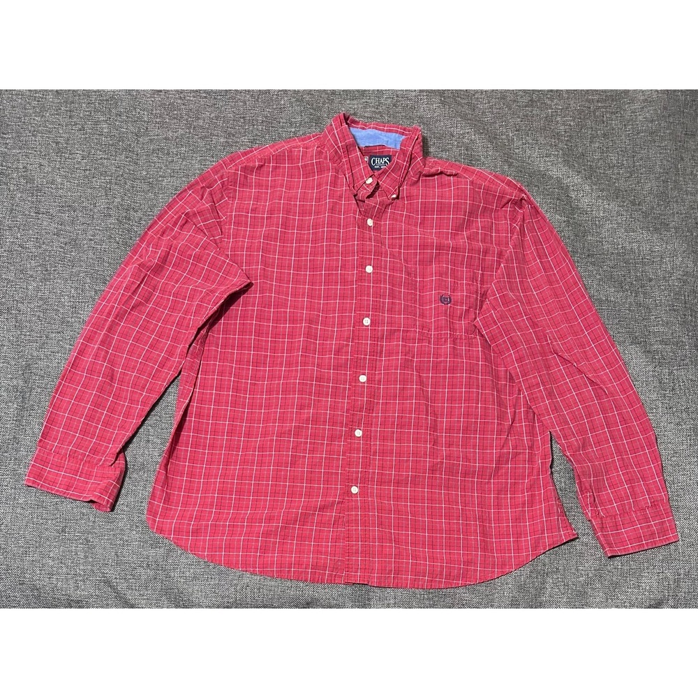Chaps Men's XXL‎ Plaid Long Sleeve Shirt